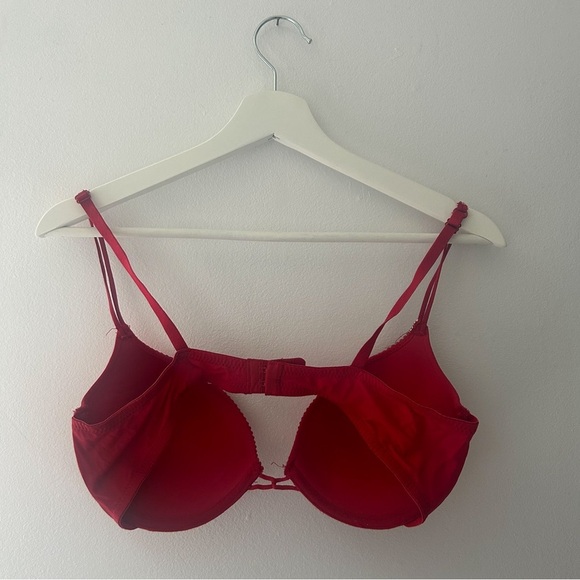 Sentiments Red  Rhinestone Bra - Picture 2 of 7